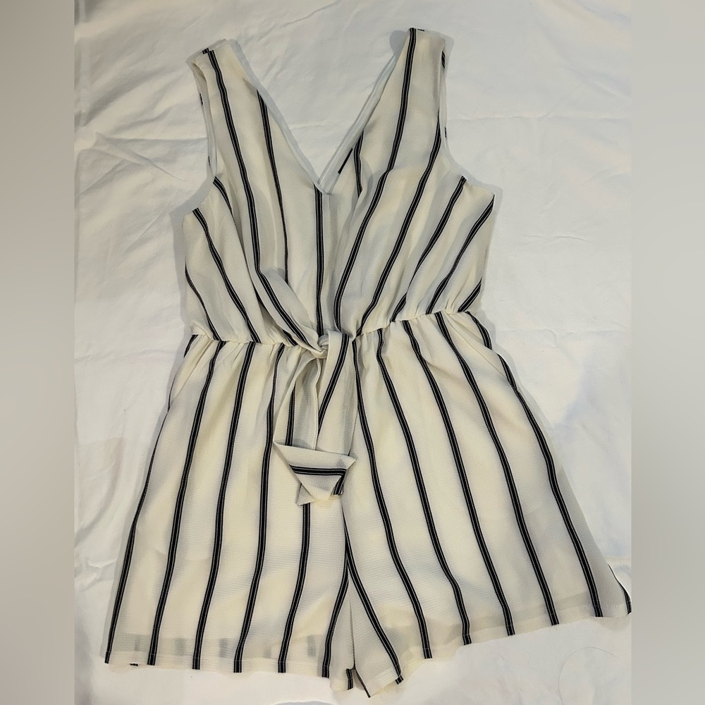 Cute black and white romper